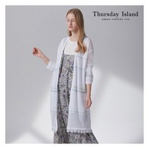 [써스데이아일랜드][Thursday Island] 여성 스트라이프 로브 롱가디건(T214MCD231W) 396363
