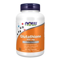 NOW Glutathione 500 mg 120 Veg 캡슐