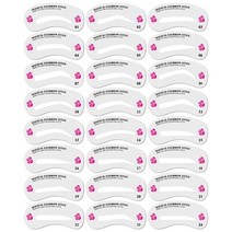 여자 피부 기초 화장품 선물 세트 전문가용 눈썹 스텐실 카드 템플릿 스티커 도구 완벽한 그리기 24 쌍, [02] 24PCS