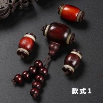 염주 초승달 보리 액세서리 천연 코뿔소 보라색 단향목 우드 작은 부처님 금강 완상 108 2773238963