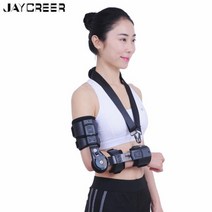 JayCreer 0-120 ° 안정적인 엘보우 조인트 브레이스 의료용 팔 브레이스 조정, Right Hand