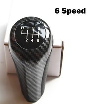 자동차 차량용 기어 시프트 노브 헤드 가죽 스틱 시프터 레버 핸드볼 BMW M 스포츠 1 3 E81 E90 5 6 단, 08 Carbon 6 Speed