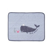 [메이저몰] 발매트 순면워싱 미끄럼방지 주방매트 욕실매트 40x60cm, 고래