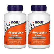 나우푸드 엘 트립토판 950mg 파우더 57g 프로피온산 2개세트