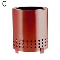 솔로스토브 신형 미니 캠핑 불멍 화로대 탁상 스토브 금속 소재 겨울 화덕 작은 벽난로 스탠드 장비 야외 하이킹, [03] C