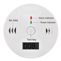 가스탐지기 LCD CO 센서 혼자 작업 85dB 사이렌, 01 WHITE