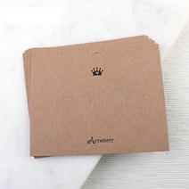 [9133-04]사각헤어핀포장지 90x75mm 크라프트왕관Accessory 20개