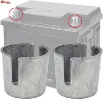 배터리터미널 배터리단자 차량용 터미널 홀더 2Pcs 자동차 트럭 배터리 게시물 수리 Shims 아래로 착용 느, 한개옵션0