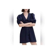 마제 블루 마린 드레스 - 사이즈 EU 42 캐주얼 하객