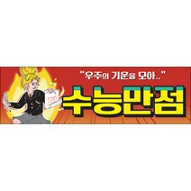 맑은누리디자인 미니핸디형 수능현수막 006-가로형 90x27cm (가공선택필수) [주문제작]