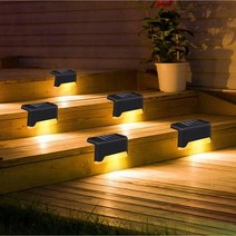 [신도펜션] 태광조명 태양광 엣지등 정원 계단등 울타리 펜션 테라스 코너 야외 인테리어 LED 조명, 태양광 엣지등 - 노란빛 (4P)