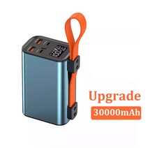 파워뱅크 캠핑용파워뱅크 인산철파워뱅크 빠른 충전 전원 공급 장치 usb C 타입 PD 아이폰 호환 샤오미 노트북, [03] blue