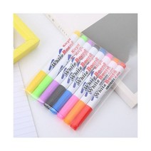 물에뜨는보드마카 틈새마카 포스카마카 물에뜨는펜 유리에쓰는펜 마법의 물 그림 펜 떠 있는 낙서 어린이 그리기 조기 교육 매직 화이트 보드 마커 미술 용품, 8가지 색상