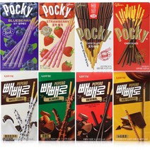 빼빼로/포키모음/초코/아몬드/딸기/치즈/블루베리, 롯데 누드 크림치즈 빼빼로 46g x1