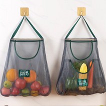야채 과일 보관주머니 양파망 주방 저장, 더블포켓