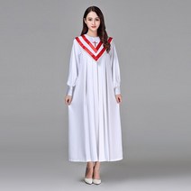 성가대복 성가대가운 찬양 현대 의류 크리스찬 교회 합창단 성자 의상 여성 성직자 가운 시 클래스 서비스 수녀 노래 AliExpress, design 2+XXXL