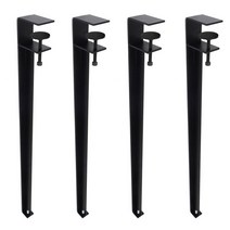 리폼쟁이 클립테이블다리(710mm)흑색 탈착식 책상 식탁다리