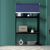 아트박스/아도라하우스 무볼트 앵글선반+블라인드세트 1000x500x2100 4단, 화이트4단