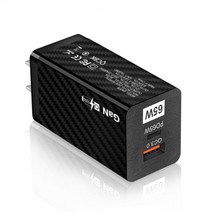 가성비 QC3.0 + PD65W 충전기 섬유 갈륨 질화물 고속 노트북 GaN 공급 장치 아이폰 삼성 호환 샤오미, 03 black US