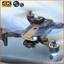 TXD S9 GPS 드론 4K 듀얼카메라 360도 장애물 회피, 오렌지색 + 수납백