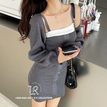 메이킹유 가디건세트 볼레로 원피스세트 민소매원피스 니트원피스 슬림핏 7629원마드세트
