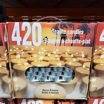 티라이트 캔들 세트 대용량 420개 1상자 Tealite candles, 1
