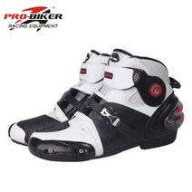 바이크부츠 Pro-biker professional moto rcycle boots 남자 레이싱 모토 rbike 부츠 라이딩 신발 사이즈 4, 02 2