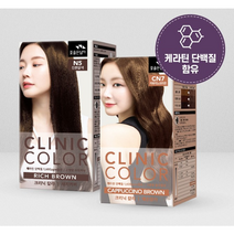 꽃을든남자 크리닉 칼라 염색제, CN7 카푸치노브라운, 2개입