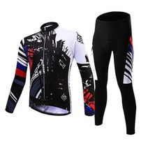 베이스캠프 자전거 긴팔 져지 패드 긴바지 세트 BC-529L