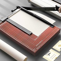 재단 커터기 A4용지 커터기 명함 서류 작두 컷팅기, A4 화이트 업그레이드  24cm 110mm