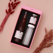 우리꽃연구소 장미플렉스 선물세트, 상세설명 참조, 장미코디얼+장미꽃잼+전용보틀