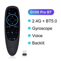 멀티 셋톱박스 구글 음성 원격 제어 자이로 감지 IR 학습 미니 2.4G 무선 에어 마우스 키보드 안드로이드, 03 G10S PRO BT