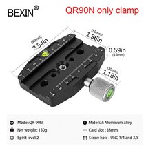 스테디 캠 카메라 봉 모노포드 삼발이 BEXIN QR 시리즈 삼각대 볼 헤드 어댑터, 09 QR-90N