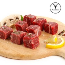 미트홀 채끝살 큐브 스테이크 1kg 200g 단위 소포장, 1세트, 초저온냉매+1kg
