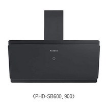 파세코 PHD-SB600 900 스마트 블랙 후드 월타입 주방 후드, 설치접수(현장결제), PHD-SB600(598mm)