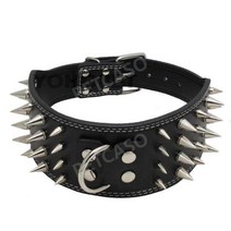 강아지 가시목줄 스터드목줄 시골개 짐승 목보호 사냥개 1 S 56x7.5CM, M 61x7.5CM
