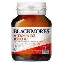 Blackmores 블랙모어스 비타민 D3 1000IU 60 캡슐, 1팩