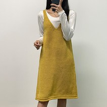 오오엘 여성용 뷔스티에 롱 달달끈원피스니트
