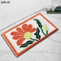 프레시 플로럴 자카드 욕실 미끄럼 방지 매트 흡수 매트 도어매트 라이트 럭셔리 발 매트 침실 카펫
