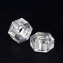 투명 너트폴리카보네이트 육각 너트플라스틱 육각 너트PC 너트M3M4M5M6, 04 M4 (100pcs)