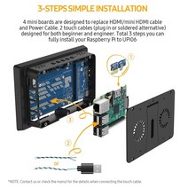 15인치 터치모니터 UPERFECT UPi06 Rasberry Pi 7 인치 터치 스크린 케이스 휴대용 모니터 10 포인트 수직 회전 LCD 디스플레이 화면, [04] EU 플매트 카펫 러그