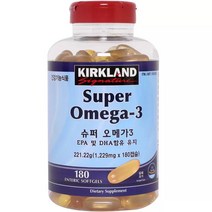 커클랜드 오메가3 180정 혈액순환 영양제 코스트코 1229mg x 1병, 5개