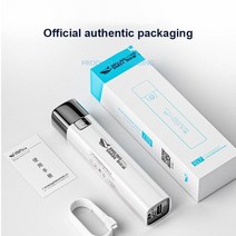 led 초강력 사냥용 써치라이트 후레쉬 야외 휴대용 미니 손전등 USB 울트라 밝은 LED 토치 보조베터리 강한 빛 방수 캠핑 휴대 전화 서치, 화이트 충전, 1200 mAh White