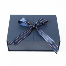네이비 리본 선물 상자 30X22 쇼핑백 고급 케이스 옷, 상세 참조, 상세 참조