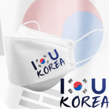 인쇄마스크 아이러브코리아 대한민국 태극기 마스크 25매 모델명 dki_2 KF94 3D입체형