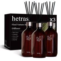 헤트라스 프리미엄 디퓨저 500ml x 3p 세트, 라튤립샤워향, 3개