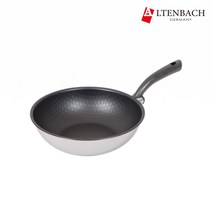 [알텐바흐] 엑스클립스 통5중 스테인리스 프라이팬 궁중팬, 궁중팬30cm