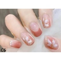 가린네일뷰티 네일팁 B C.D E시리즈 인조손톱 (24p 간편하게 붙이는 네일아트), C6