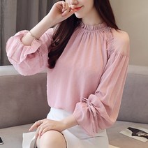 SAMARA 여성 쉬폰 긴팔 정장 블라우스 ZK