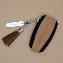 이지스오토랩 현대 팰리세이드 싼타페tm 아반떼 CN7 더뉴코나 5버튼 스마트 키홀더 키케이스 스마트키홀더 키링, 브라운